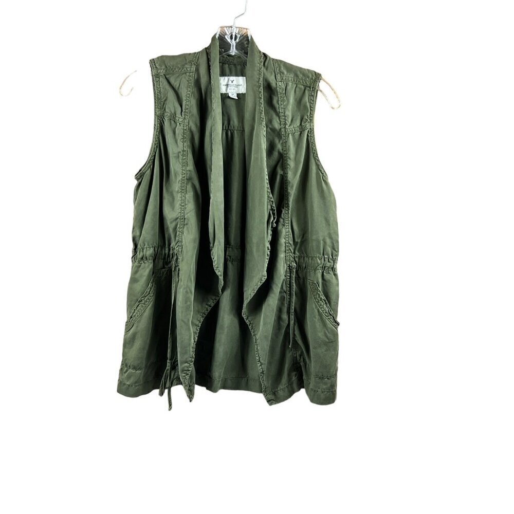 American Eagle Outfitters Women's Dark Green Top
